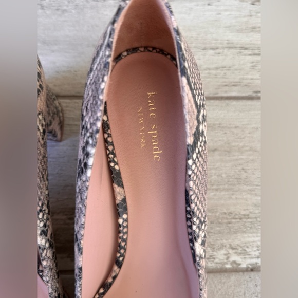 Kate Spade Snake Print Block Heels - Picture 4 of 15